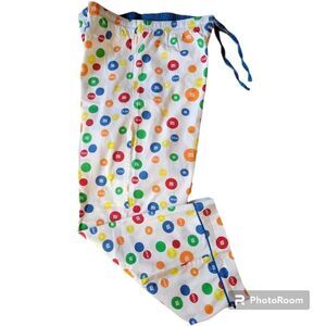 M & M Candy Pajama Scrub Pants Size Medium